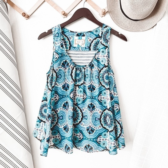 Anthropologie Meadow Rue Merlin Layer Swing Back Tank - Picture 1 of 4
